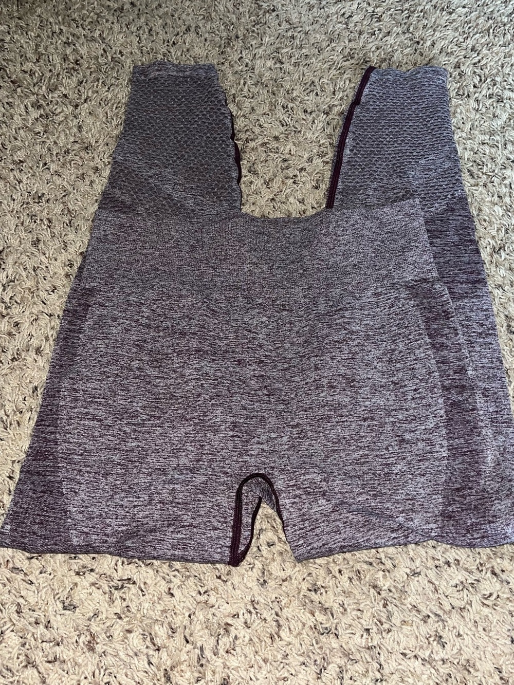PINK Victoria's Secret Heathered Plum Seamless Leggings